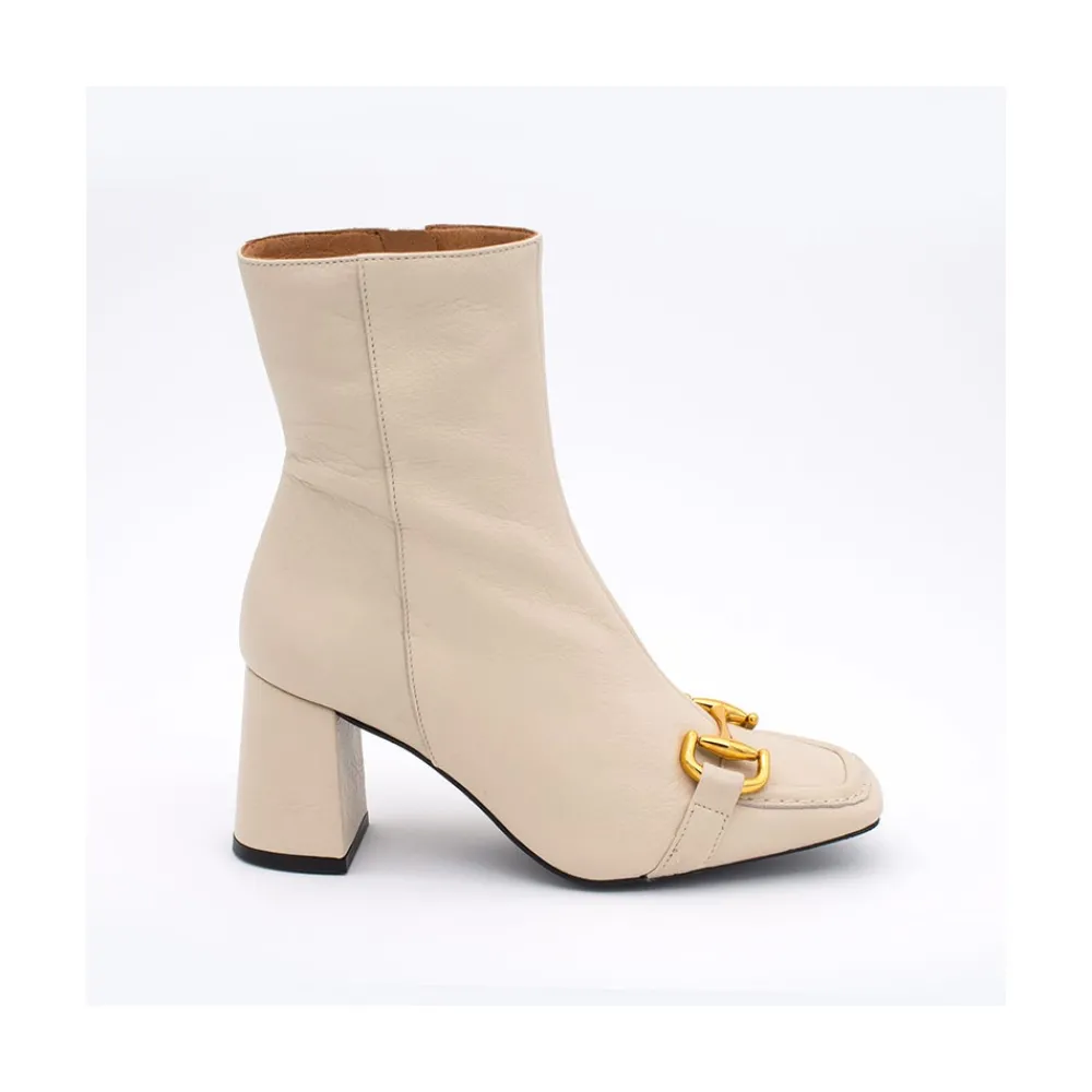 ANGEL ALARCON Pryor - Leather Ankle Boots With A Metallic Ornament<Vrouwen Last Units