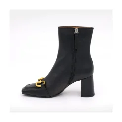 ANGEL ALARCON Pryor - Leather Ankle Boots With A Metallic Ornament<Vrouwen Last Units