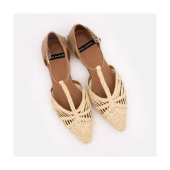 ANGEL ALARCON Pulp - Raffia T-Strap Flat Sandal<Vrouwen Last Units