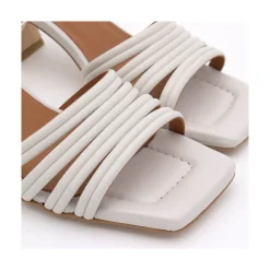 ANGEL ALARCON Roberts - Leather Strap Sandals With Medium Heel<Vrouwen Last Units