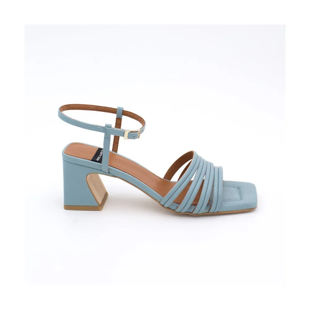 ANGEL ALARCON Roberts - Leather Strap Sandals With Medium Heel<Vrouwen Last Units