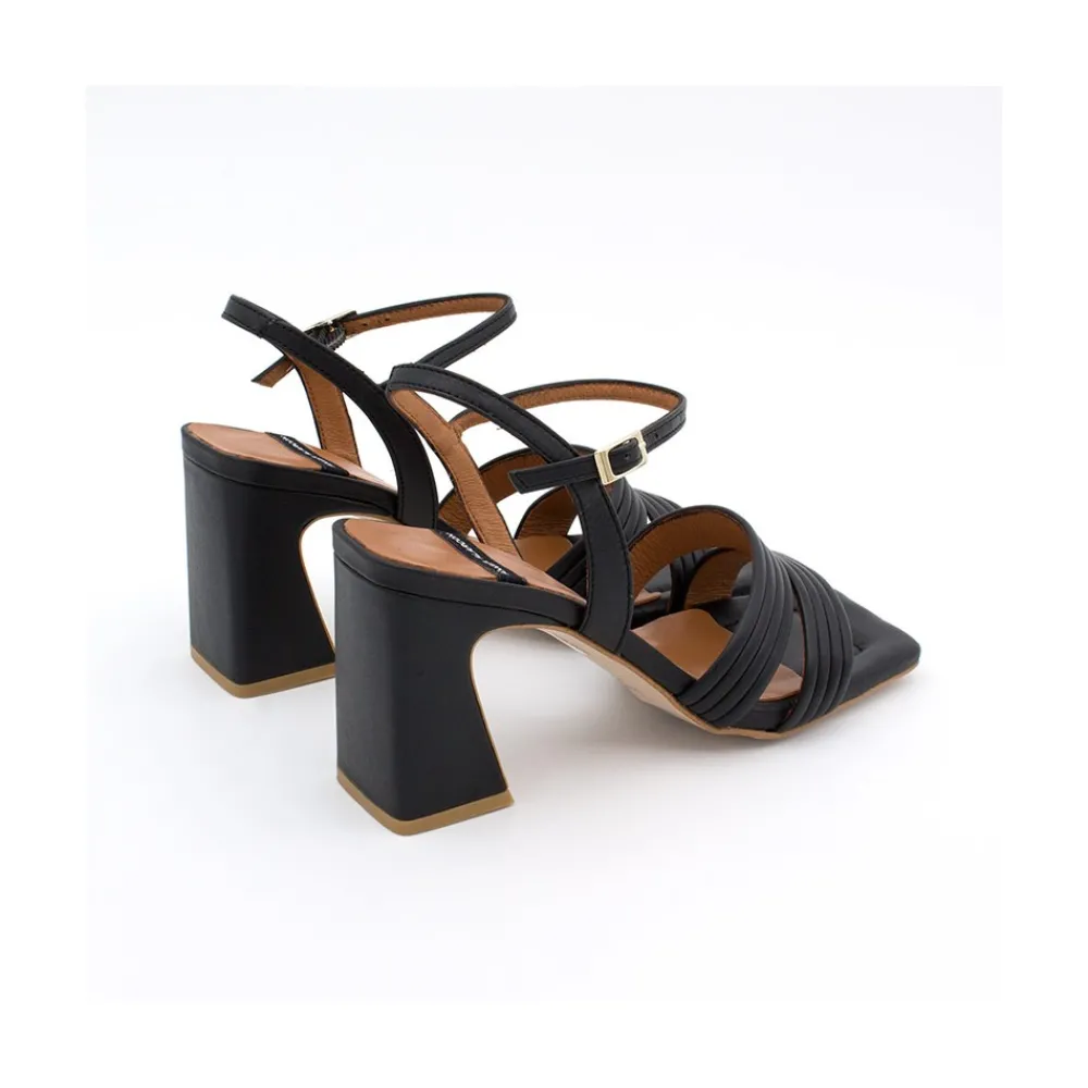 ANGEL ALARCON Robyn - Leather Strap Sandals With High Heels<Vrouwen Heeled Shoes