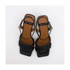 ANGEL ALARCON Robyn - Leather Strap Sandals With High Heels<Vrouwen Heeled Shoes