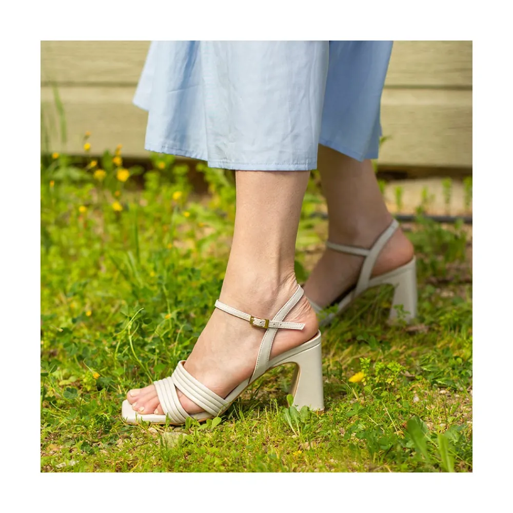 ANGEL ALARCON Robyn - Leather Strap Sandals With High Heels<Vrouwen Sandals