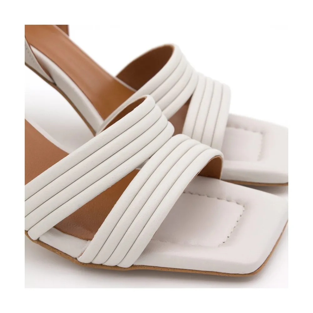ANGEL ALARCON Robyn - Leather Strap Sandals With High Heels<Vrouwen Sandals