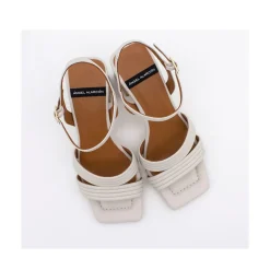 ANGEL ALARCON Robyn - Leather Strap Sandals With High Heels<Vrouwen Sandals