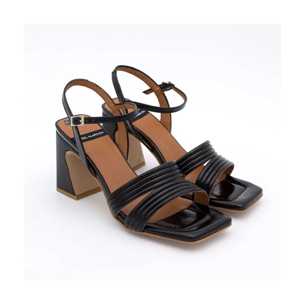 ANGEL ALARCON Robyn - Shiny Leather Strap Sandals With High Heels<Vrouwen Last Units