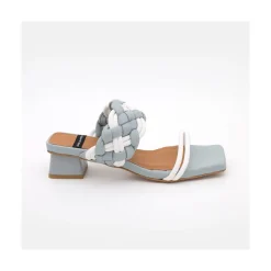 ANGEL ALARCON Romy- Low Heel Leather Foamed Sandals<Vrouwen Sandals
