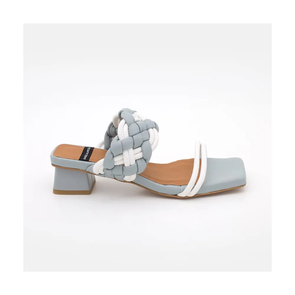 ANGEL ALARCON Romy- Low Heel Leather Foamed Sandals<Vrouwen Sandals