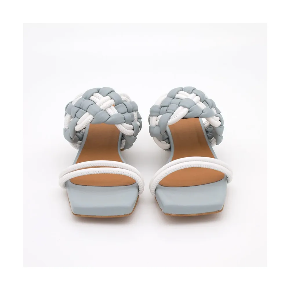 ANGEL ALARCON Romy- Low Heel Leather Foamed Sandals<Vrouwen Sandals