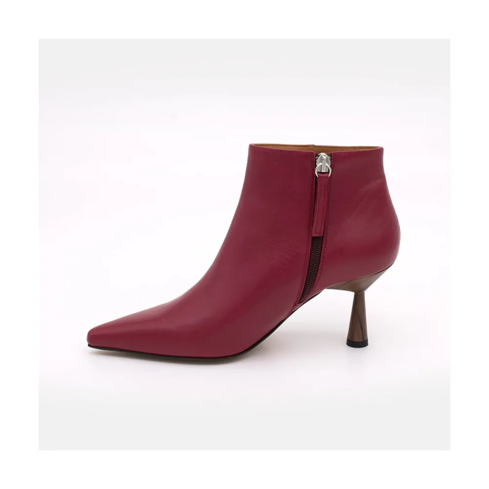 ANGEL ALARCON Ruth - Leather Pointed Toe Heeled Ankle Boots<Vrouwen Last Units