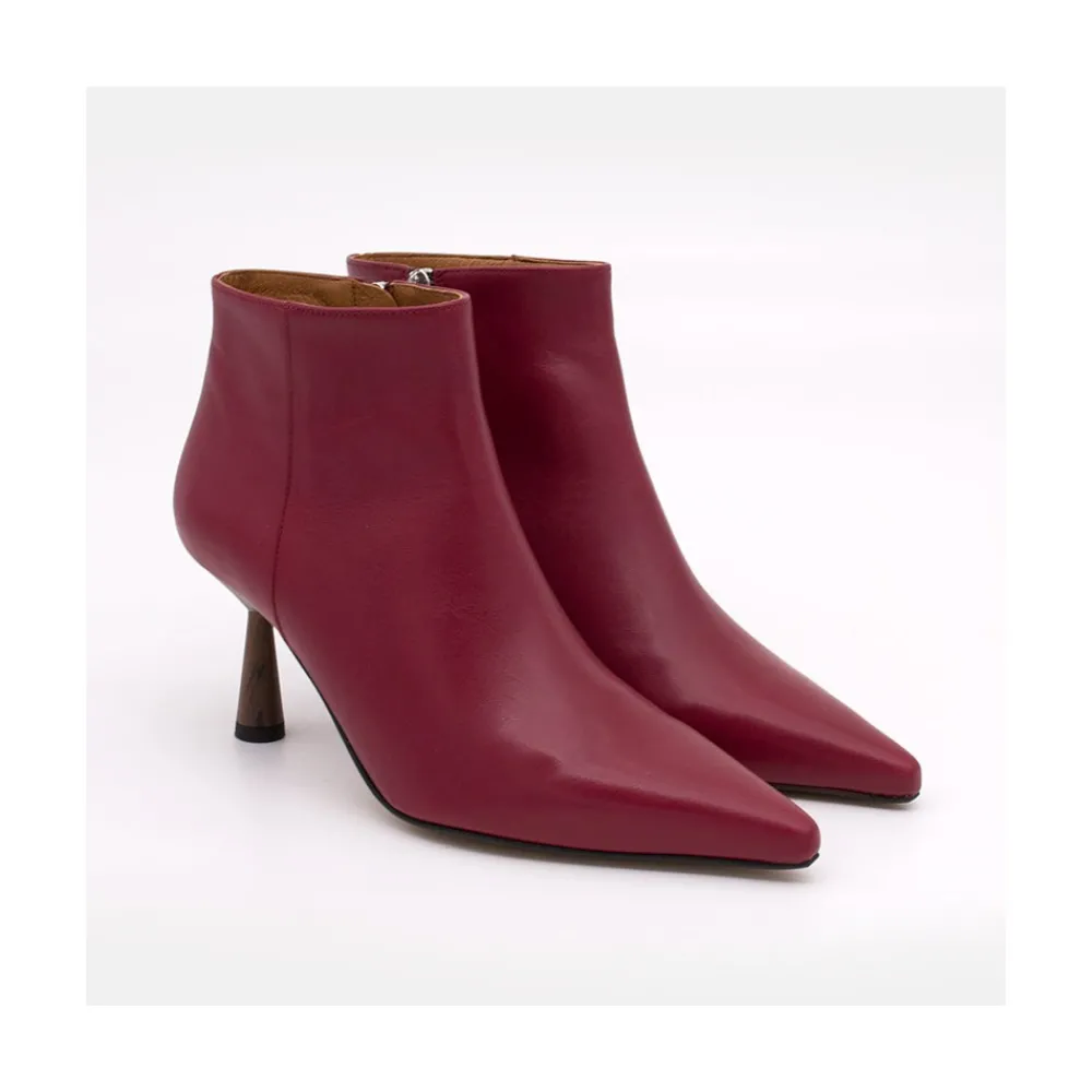 ANGEL ALARCON Ruth - Leather Pointed Toe Heeled Ankle Boots<Vrouwen Last Units