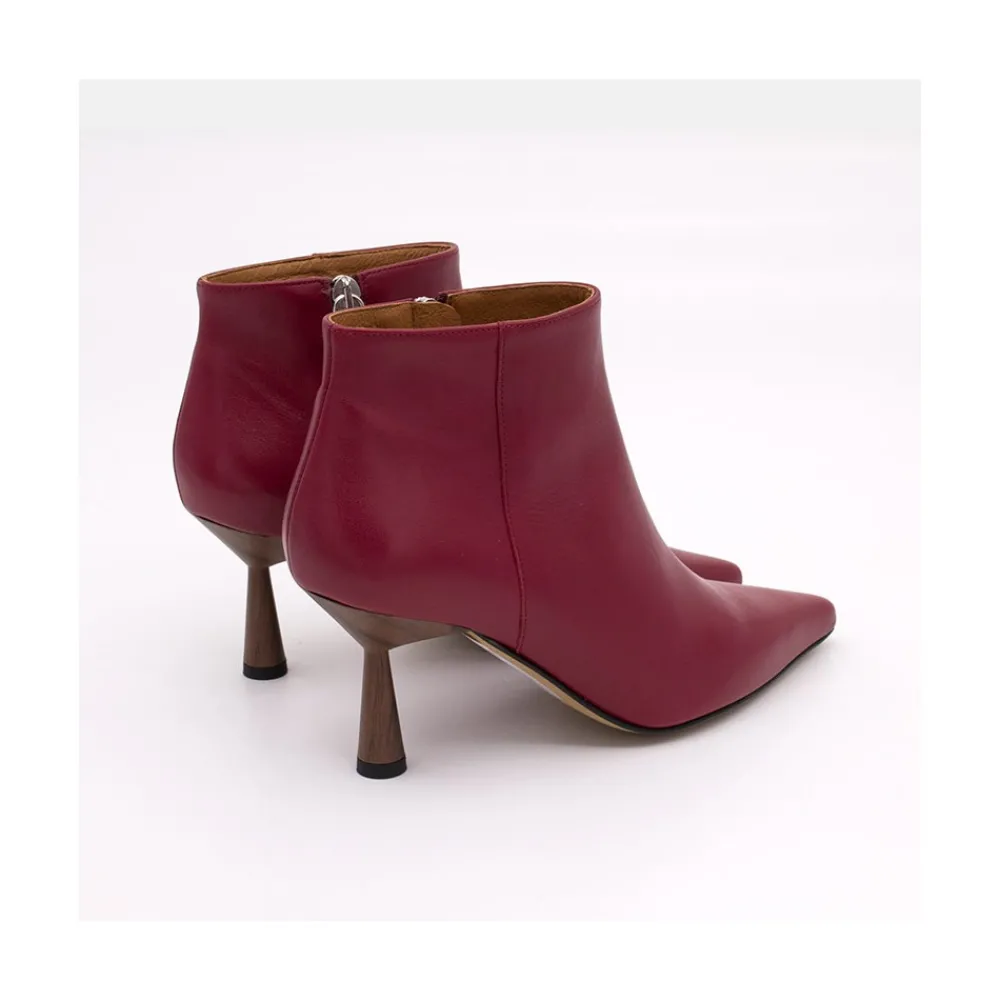 ANGEL ALARCON Ruth - Leather Pointed Toe Heeled Ankle Boots<Vrouwen Last Units