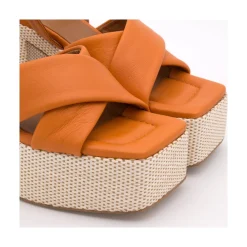 ANGEL ALARCON Sangalo - Padded Sandal With Block Heel &Platform<Vrouwen Sandals