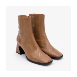 ANGEL ALARCON Shaba - Women S Booties Made In Shiny Leather With Medium Heel<Vrouwen Boots And Booties