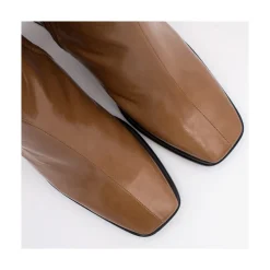 ANGEL ALARCON Shaba - Women S Booties Made In Shiny Leather With Medium Heel<Vrouwen Boots And Booties