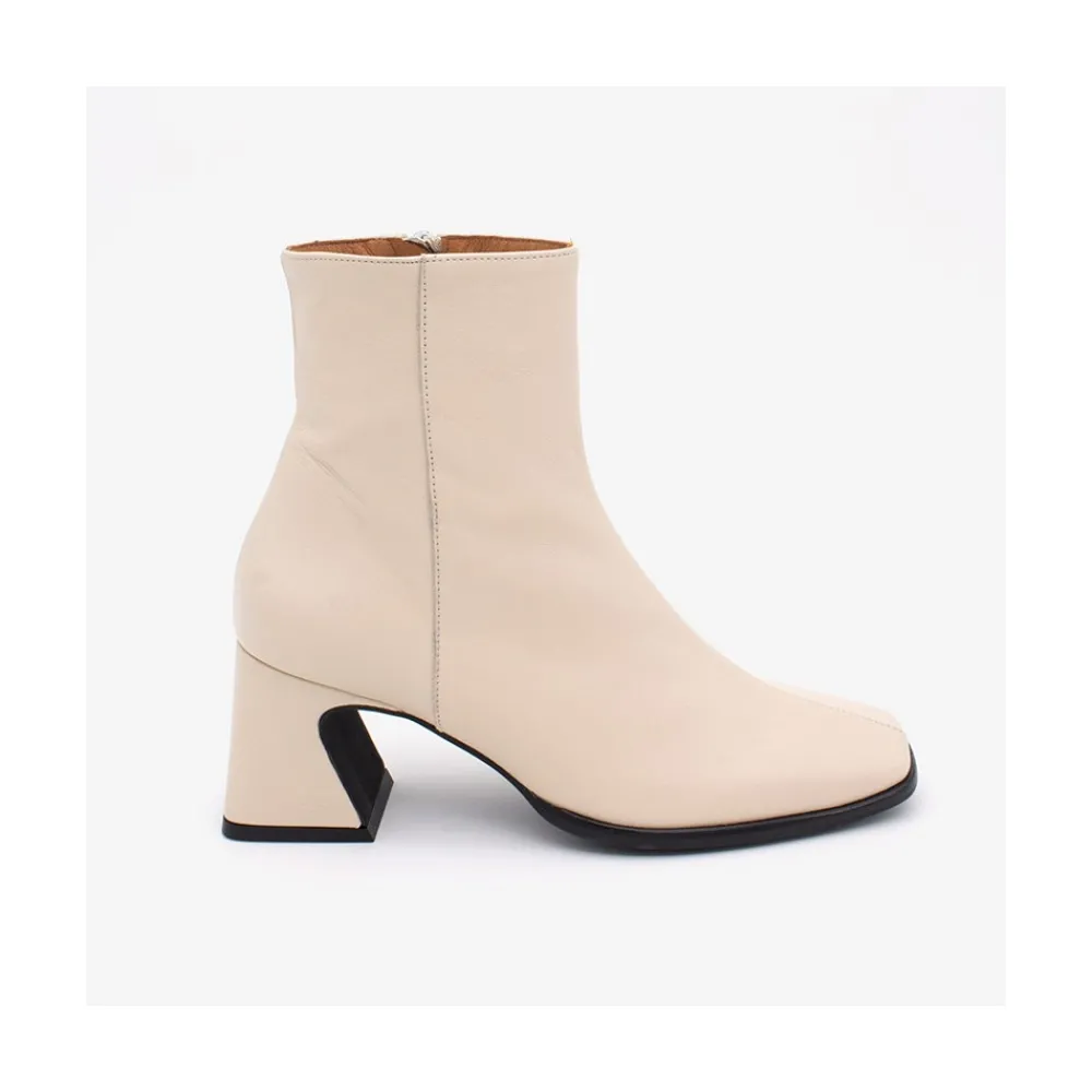 ANGEL ALARCON Shaba - Women S Booties Made In Leather With Medium Heel<Vrouwen Boots And Booties