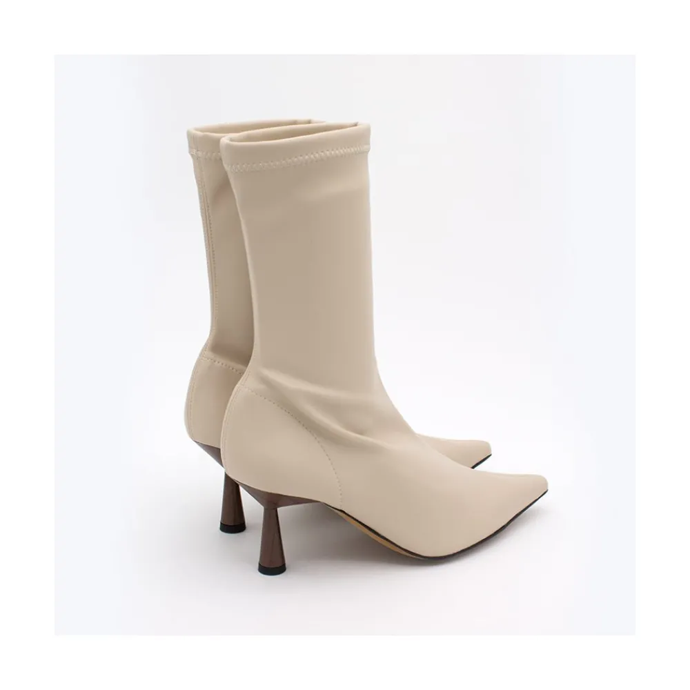 ANGEL ALARCON Small Lori - Stretch Ankle Boot With High Heel And Pointed Toe<Vrouwen Last Units
