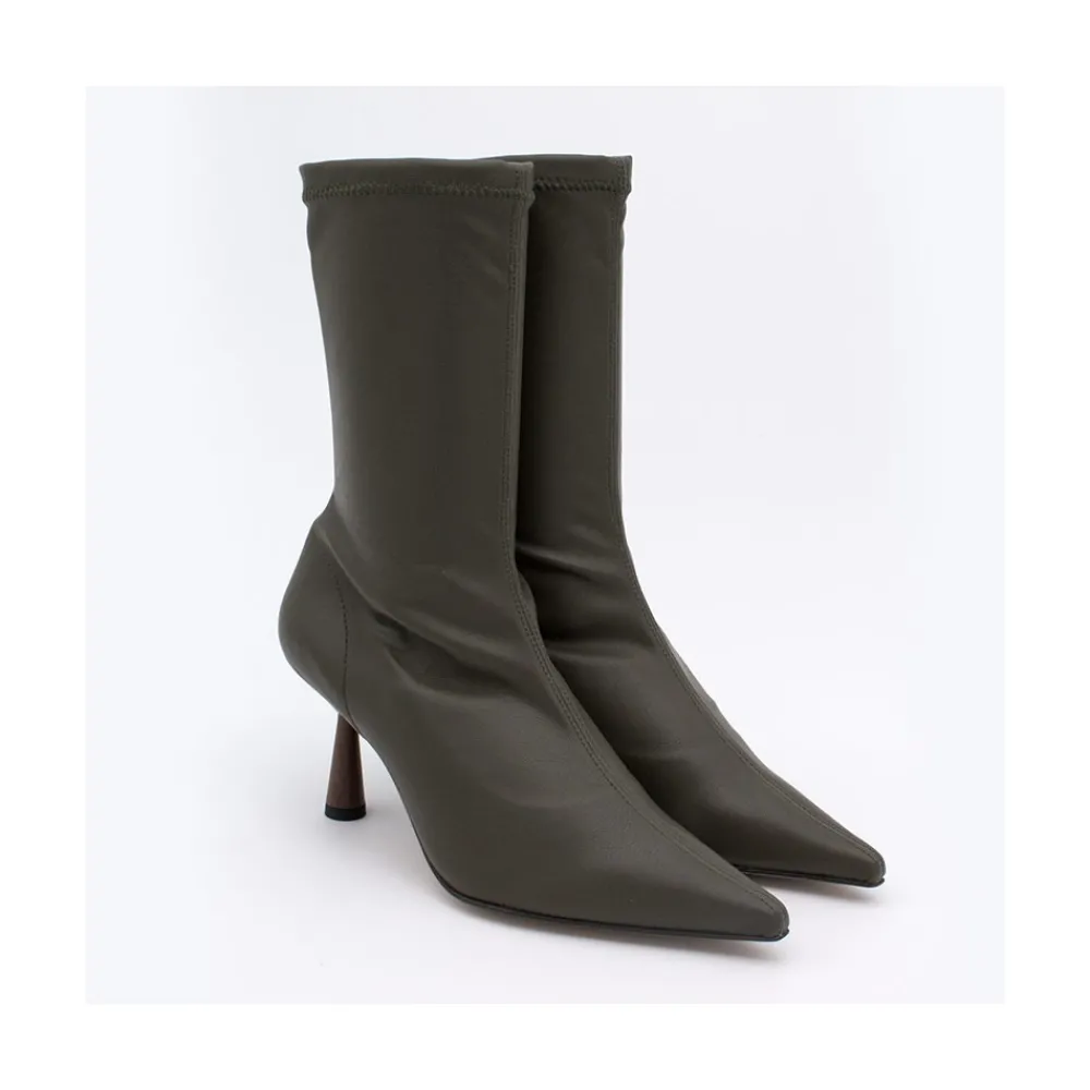 ANGEL ALARCON Small Lori - Stretch Ankle Boot With High Heel And Pointed Toe<Vrouwen Last Units