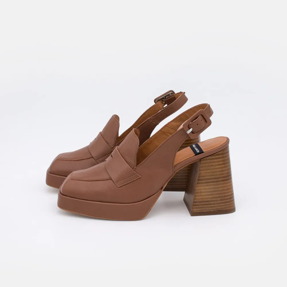 ANGEL ALARCON Tadla - Mocasin Destalonado De Tacon Alto Y Ancho Y Plataforma Para Mujer<Vrouwen Last Units