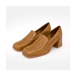 ANGEL ALARCON Tatum - Leather Heeled Summer Loafer<Vrouwen Last Units