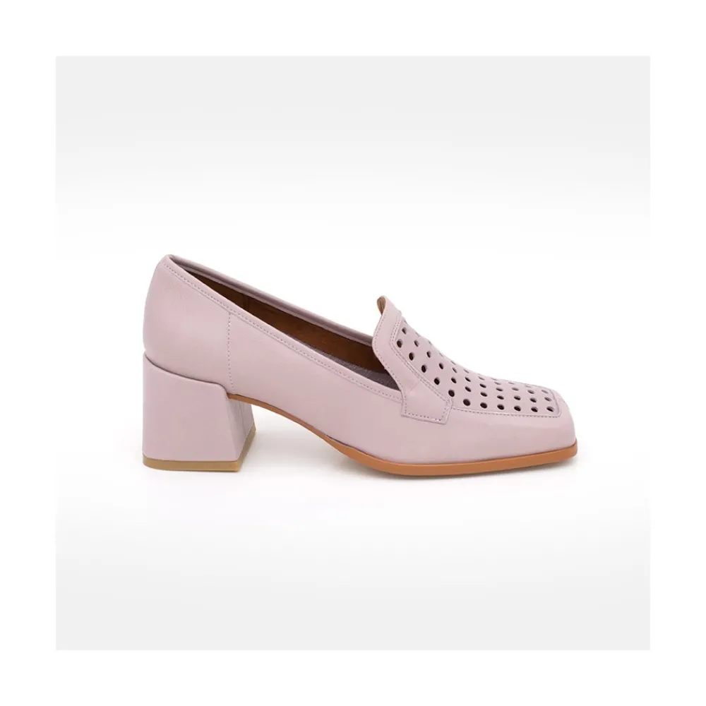 ANGEL ALARCON Tatum - Leather Heeled Summer Loafer<Vrouwen Last Units