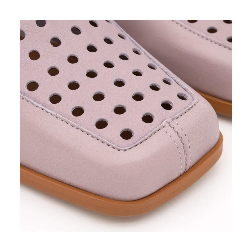 ANGEL ALARCON Tatum - Leather Heeled Summer Loafer<Vrouwen Last Units
