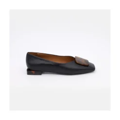 ANGEL ALARCON Telire - Leather Flats With Heel And Carey Embellishment<Vrouwen Last Units