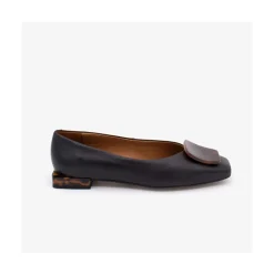 ANGEL ALARCON Telire - Leather Flats With Heel And Carey Embellishment<Vrouwen Last Units
