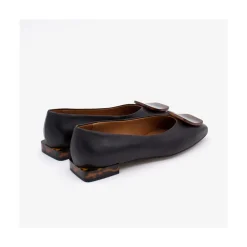 ANGEL ALARCON Telire - Leather Flats With Heel And Carey Embellishment<Vrouwen Last Units