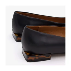 ANGEL ALARCON Telire - Leather Flats With Heel And Carey Embellishment<Vrouwen Last Units