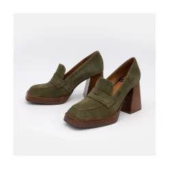 ANGEL ALARCON Tular - Women S Chunky Heels & Platforms Suede Moccasins<Vrouwen Heeled Shoes