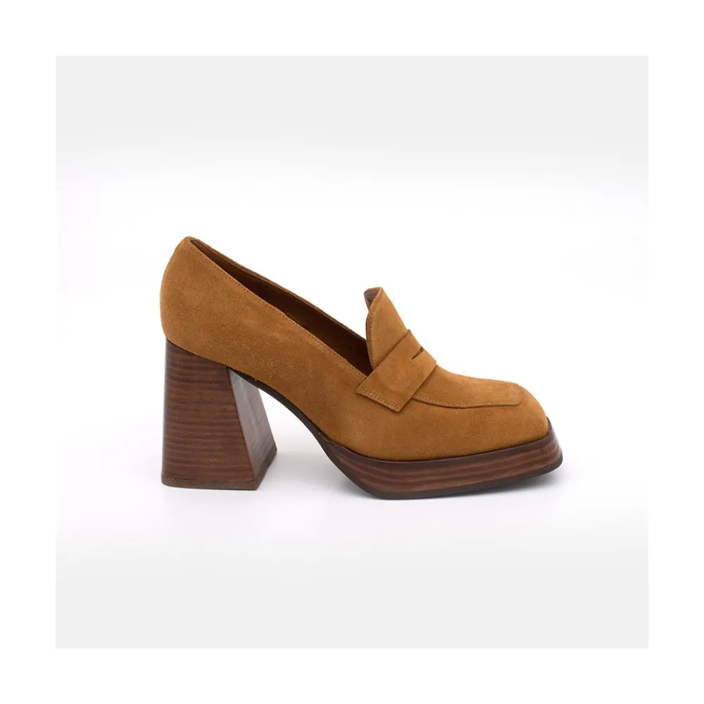 ANGEL ALARCON Tular - Women S Chunky Heels & Platforms Suede Moccasins<Vrouwen Last Units