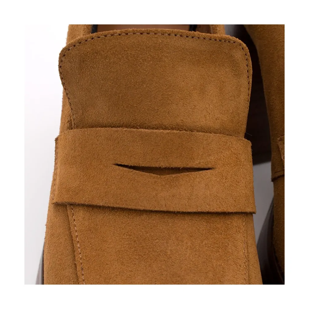 ANGEL ALARCON Tular - Women S Chunky Heels & Platforms Suede Moccasins<Vrouwen Last Units