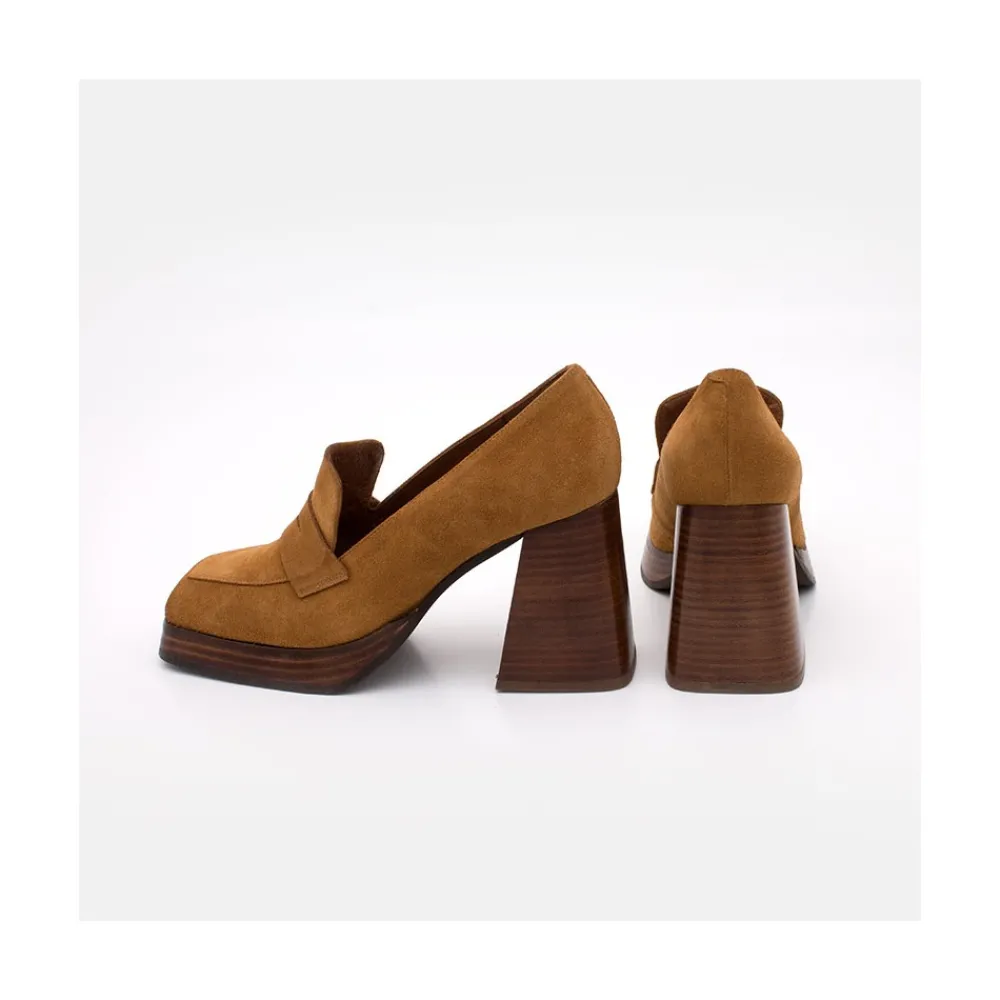 ANGEL ALARCON Tular - Women S Chunky Heels & Platforms Suede Moccasins<Vrouwen Last Units