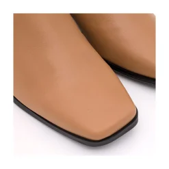 ANGEL ALARCON Twain - Comfortable Leather Medium Heel Ankle Boots With Stitching<Vrouwen Last Units