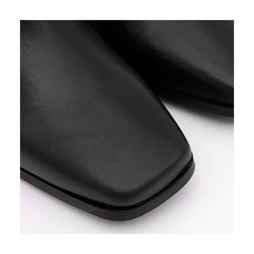 ANGEL ALARCON Twain - Comfortable Leather Medium Heel Ankle Boots With Stitching<Vrouwen Last Units