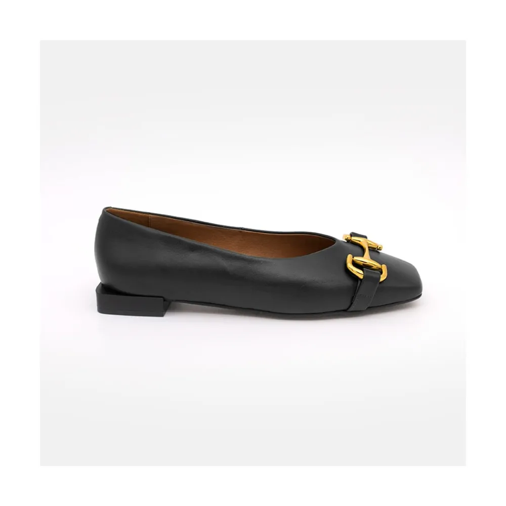 ANGEL ALARCON Vixen - Leather Flat With Metallic Ornament<Vrouwen Last Units