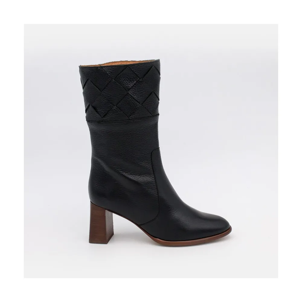 ANGEL ALARCON Xaya - Leather Heels Booties<Vrouwen Last Units