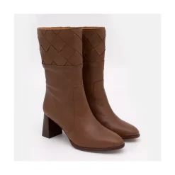 ANGEL ALARCON Xaya - Leather Heels Booties<Vrouwen Last Units