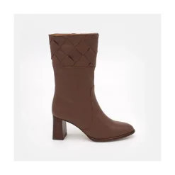 ANGEL ALARCON Xaya - Leather Heels Booties<Vrouwen Last Units