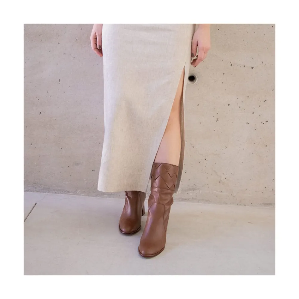 ANGEL ALARCON Xaya - Leather Heels Booties<Vrouwen Last Units
