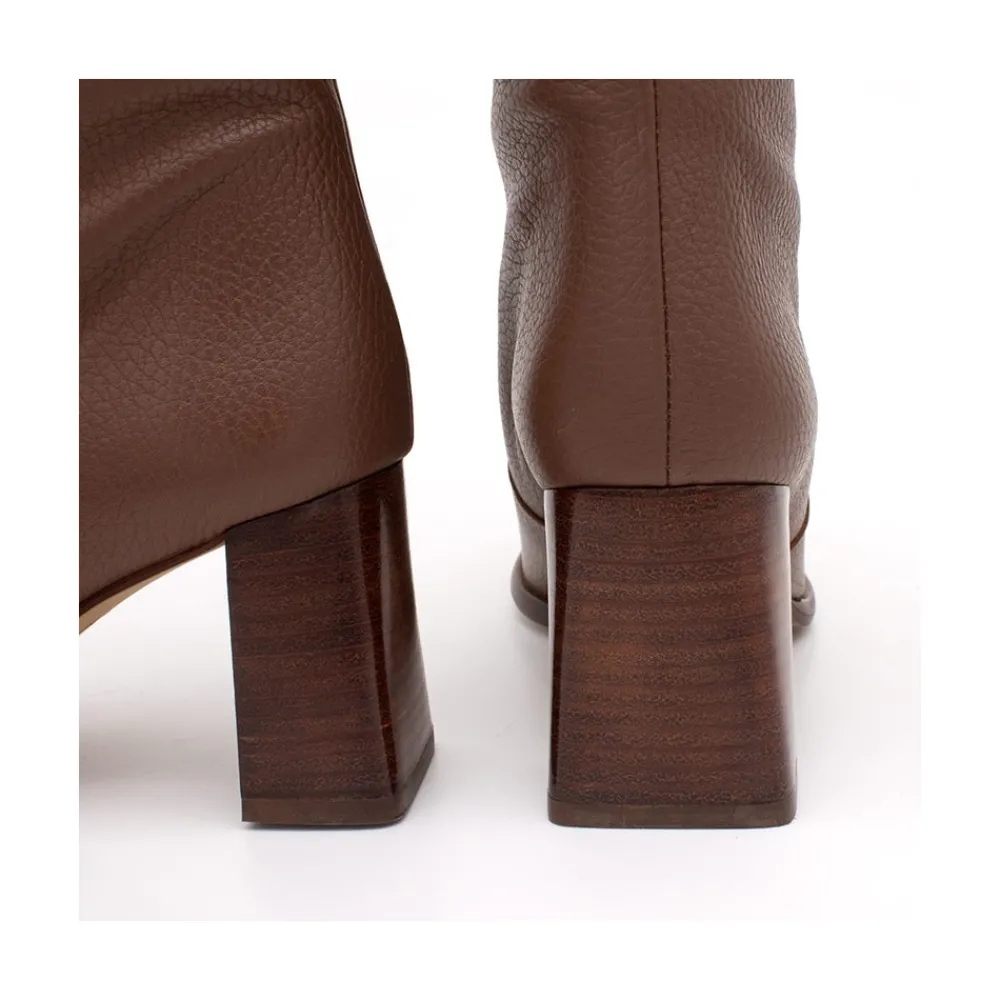 ANGEL ALARCON Xaya - Leather Heels Booties<Vrouwen Last Units