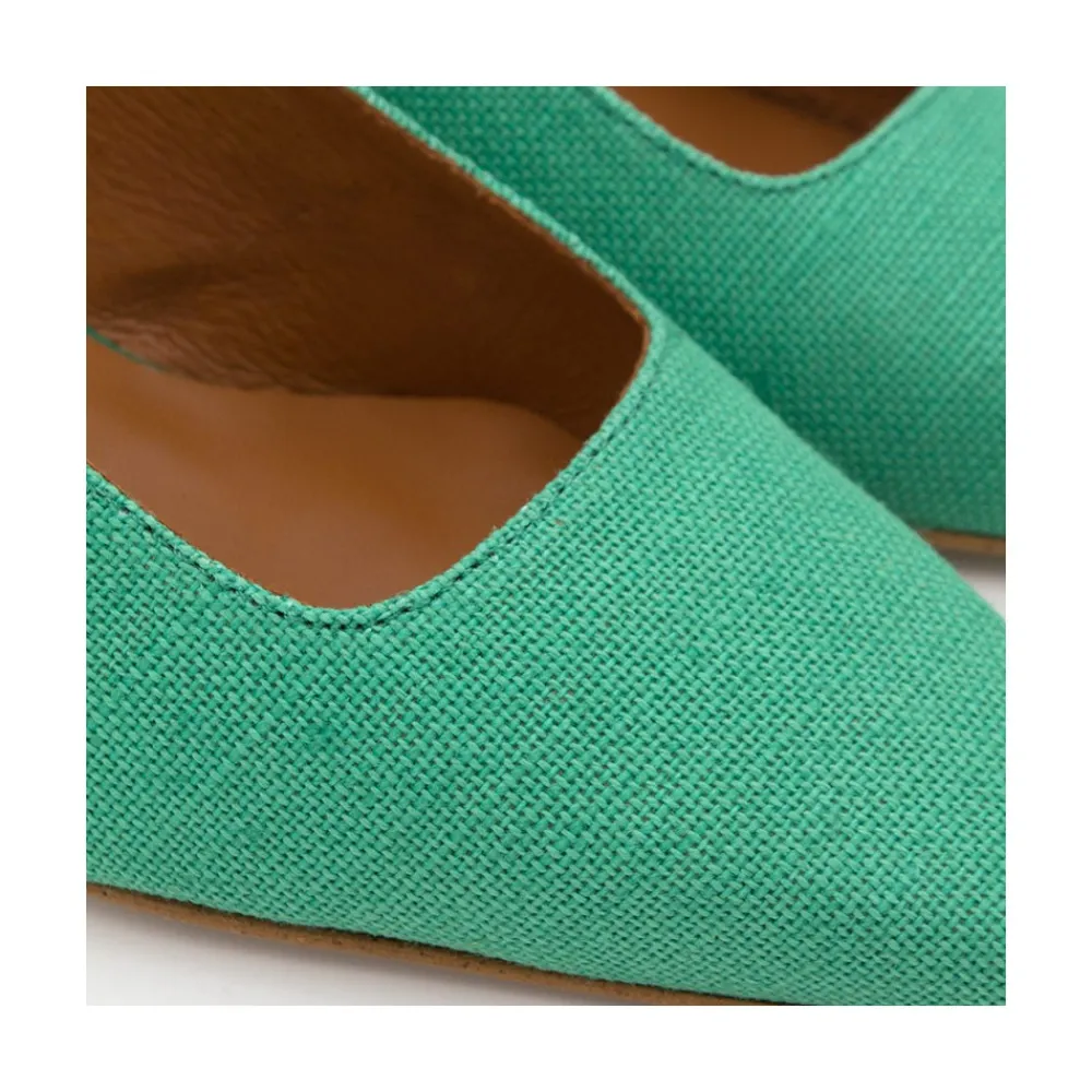ANGEL ALARCON Yakida - Comfortable Leather & Textile Heeled Shoes<Vrouwen Heeled Shoes