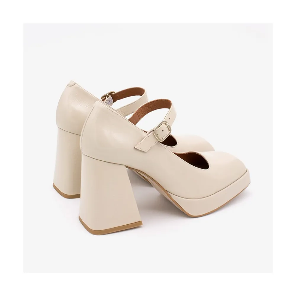 ANGEL ALARCON Zakia - Wrinkled Patent Leather Mary Jane With High Heel & Platform<Vrouwen Last Units